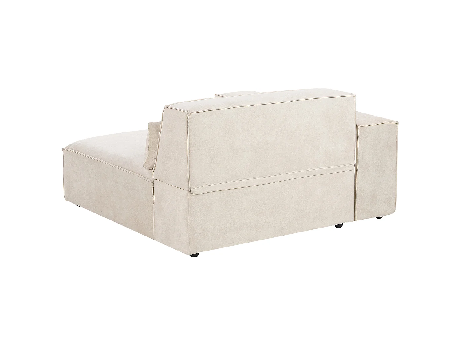 Canapé modulable HELLNAR Velours Beige clair 2 places