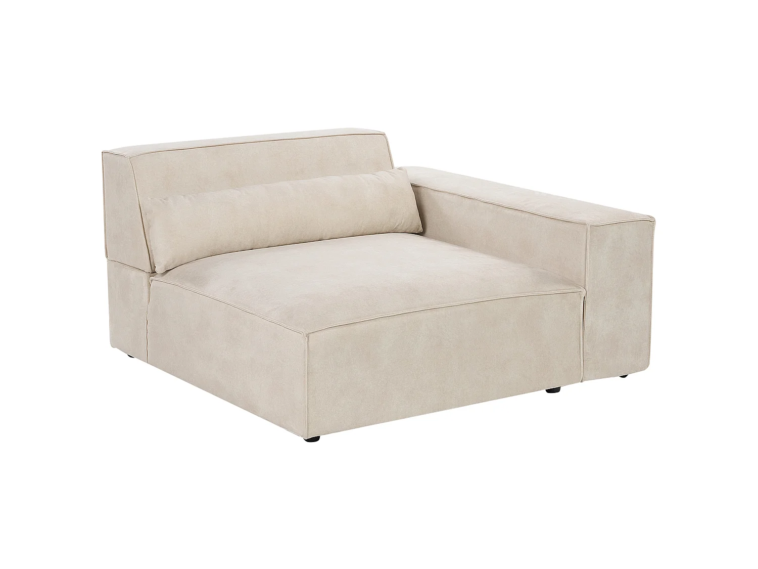 Canapé modulable HELLNAR Velours Beige clair 2 places