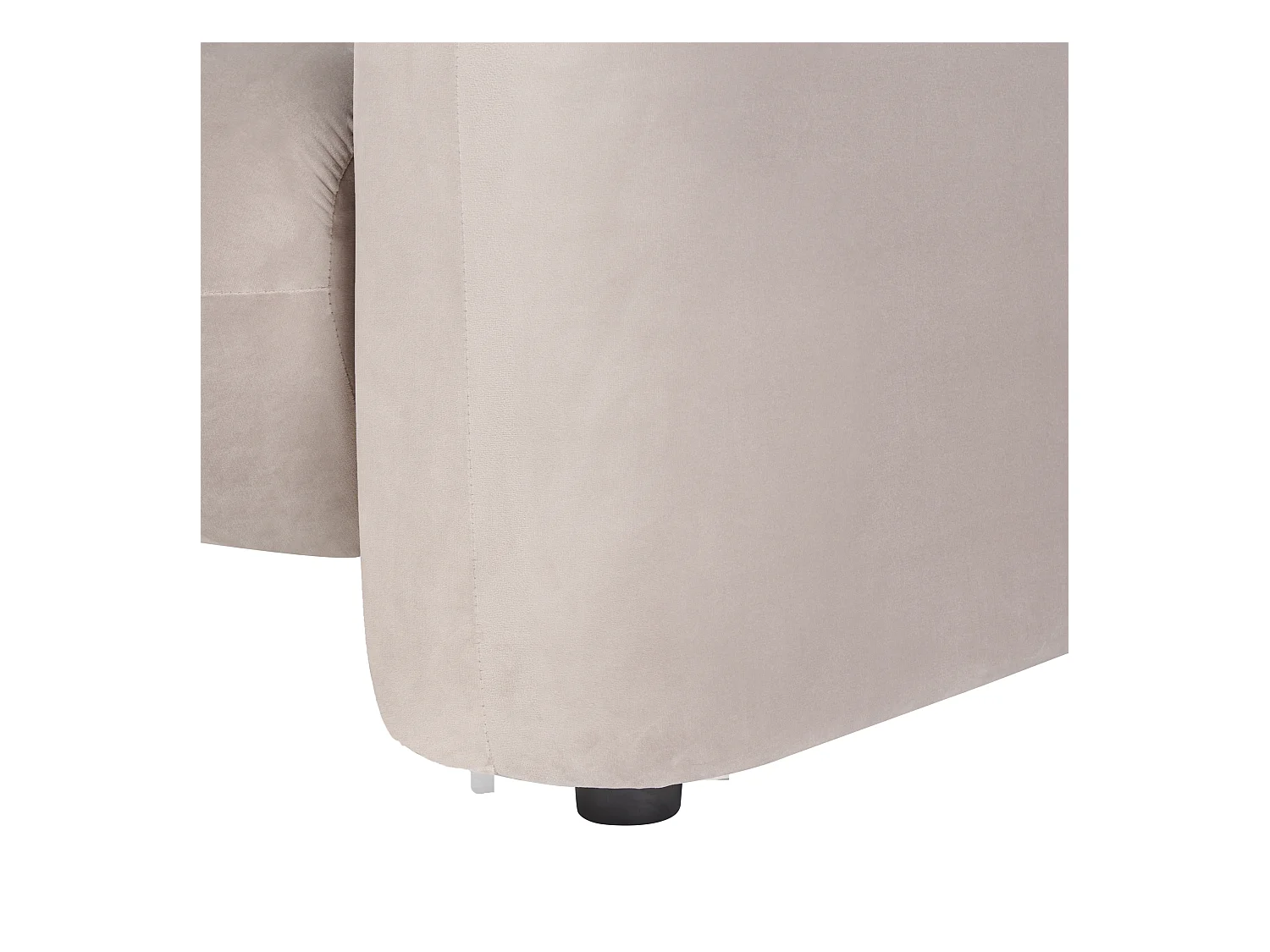 Sofa LEIREN Samtstoff Taupe 3-Sitzer