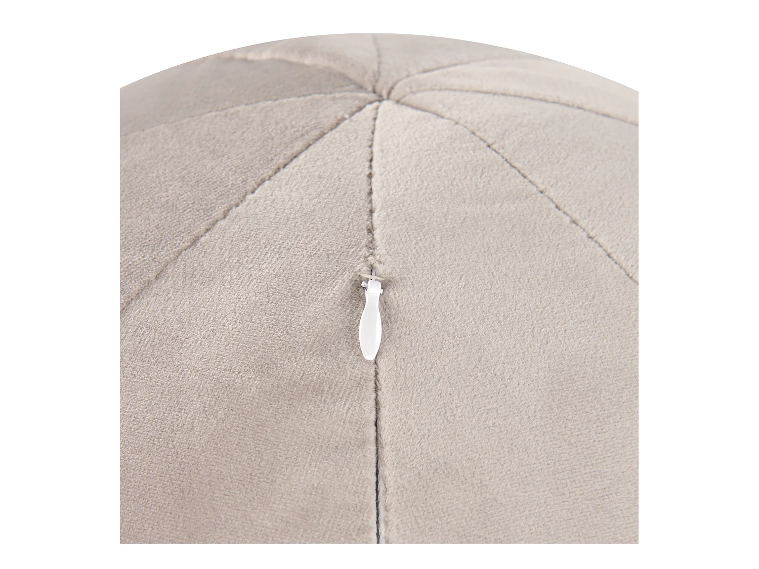 Sofa LEIREN Samtstoff Taupe 3-Sitzer