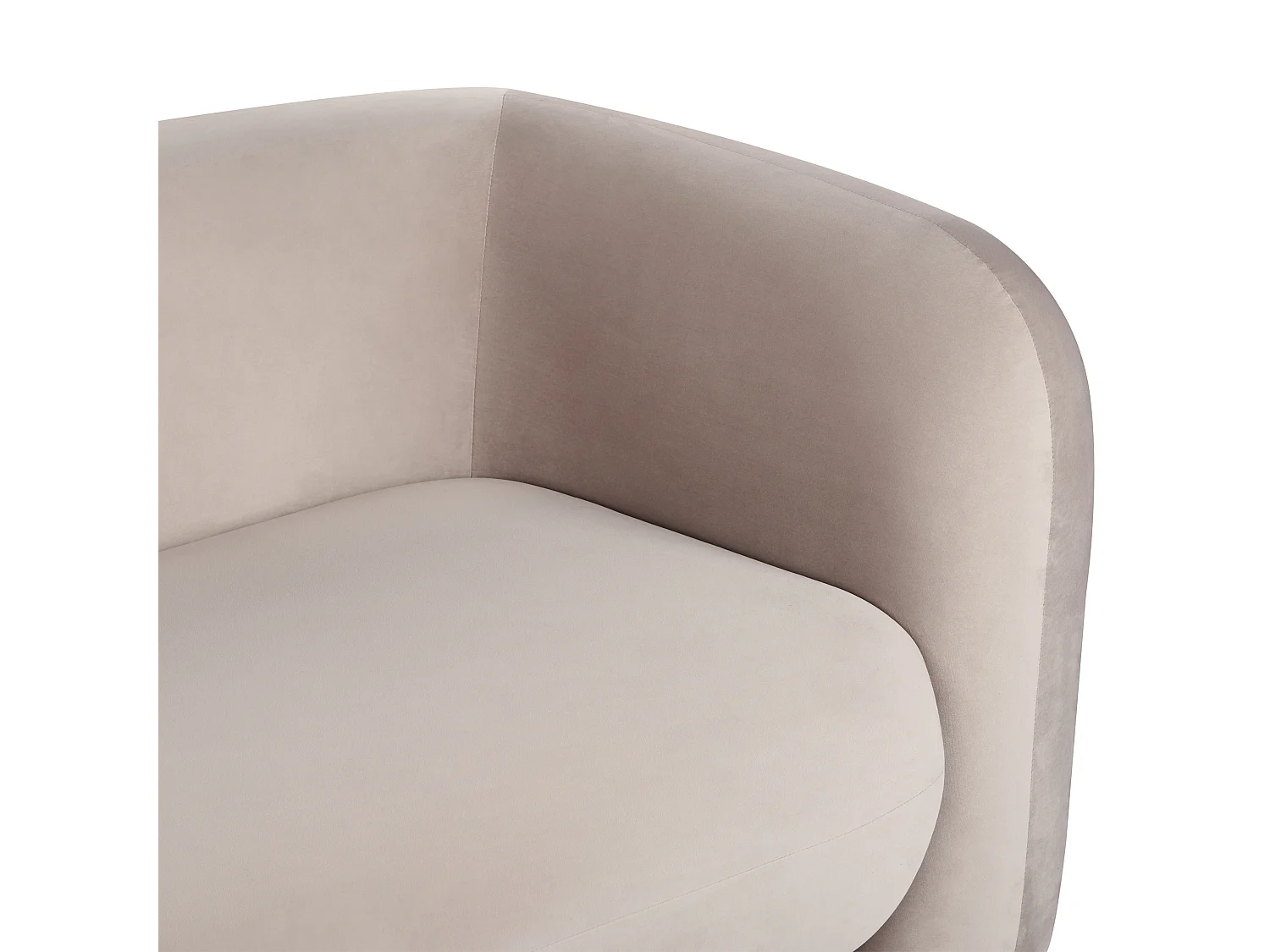 Divano LEIREN Velluto Tortora 3 posti