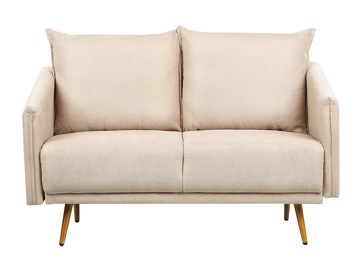 Canapé 2 places MAURA Velours Beige