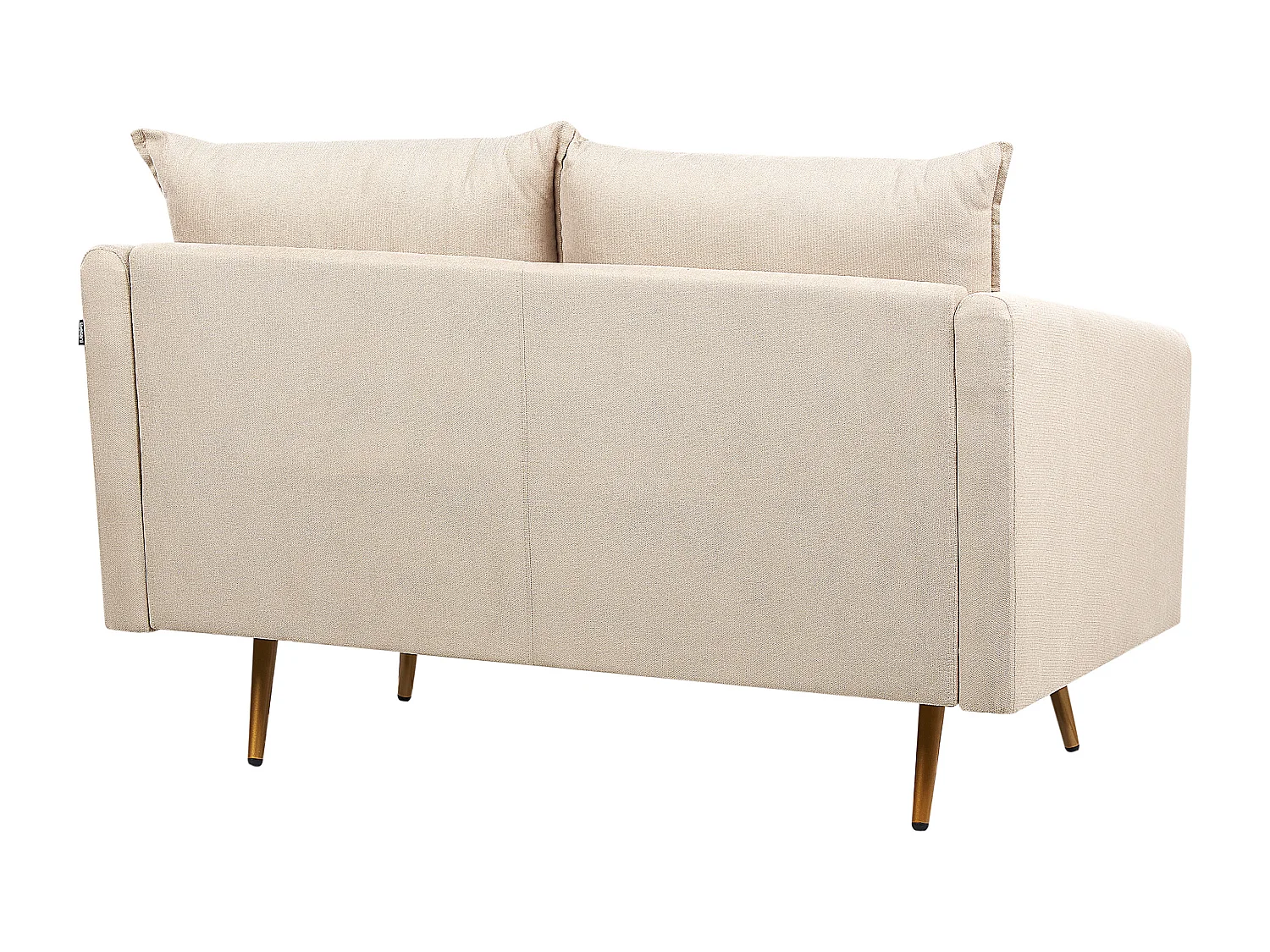 Sofa MAURA Welur Beżowy dla 2 osób