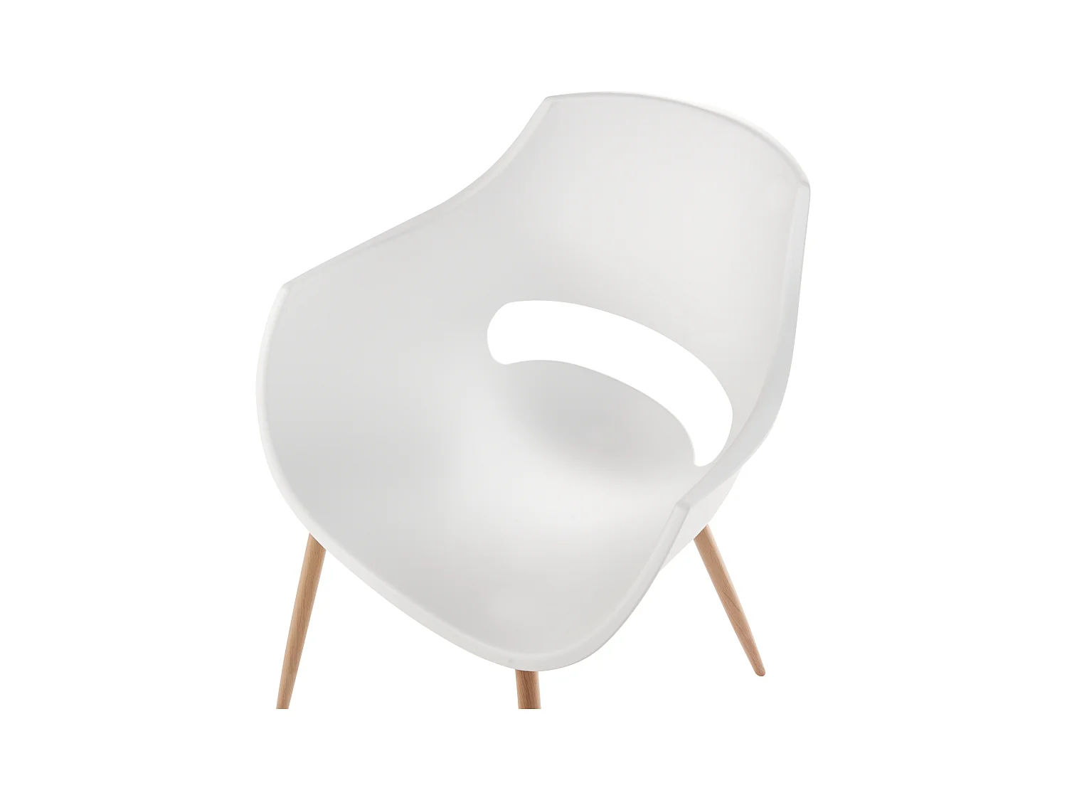 Lot de 4 chaises de salle à manger MILLERS Blanc