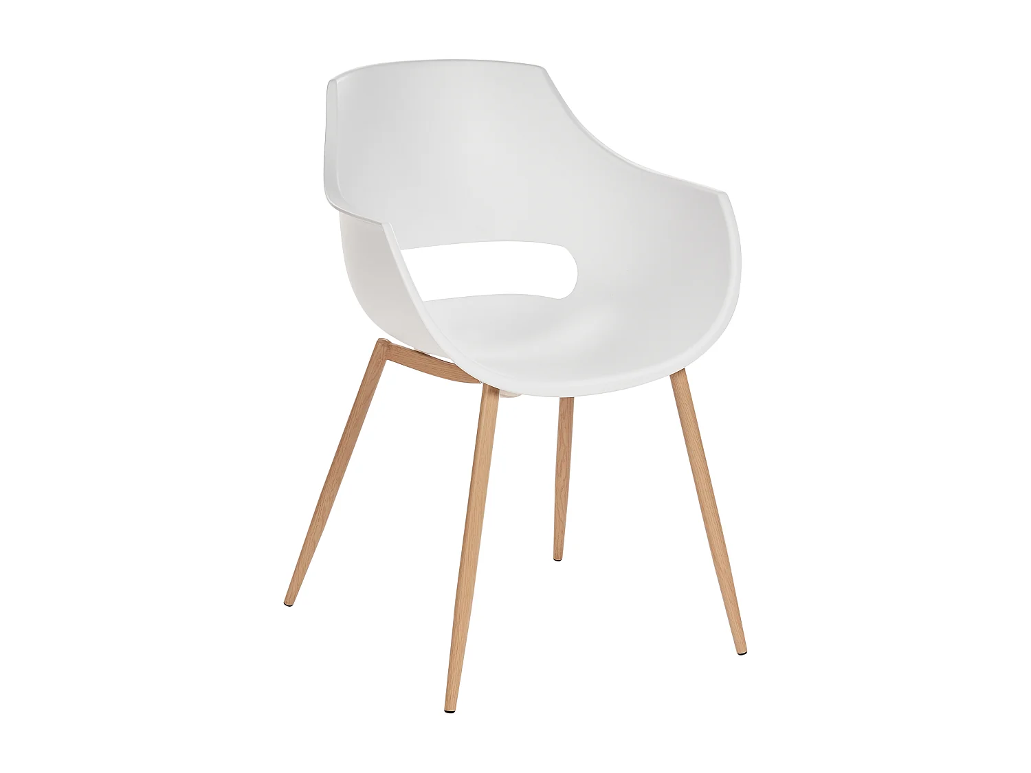 Conjunto de 4 cadeiras de jantar MILLERS Branco