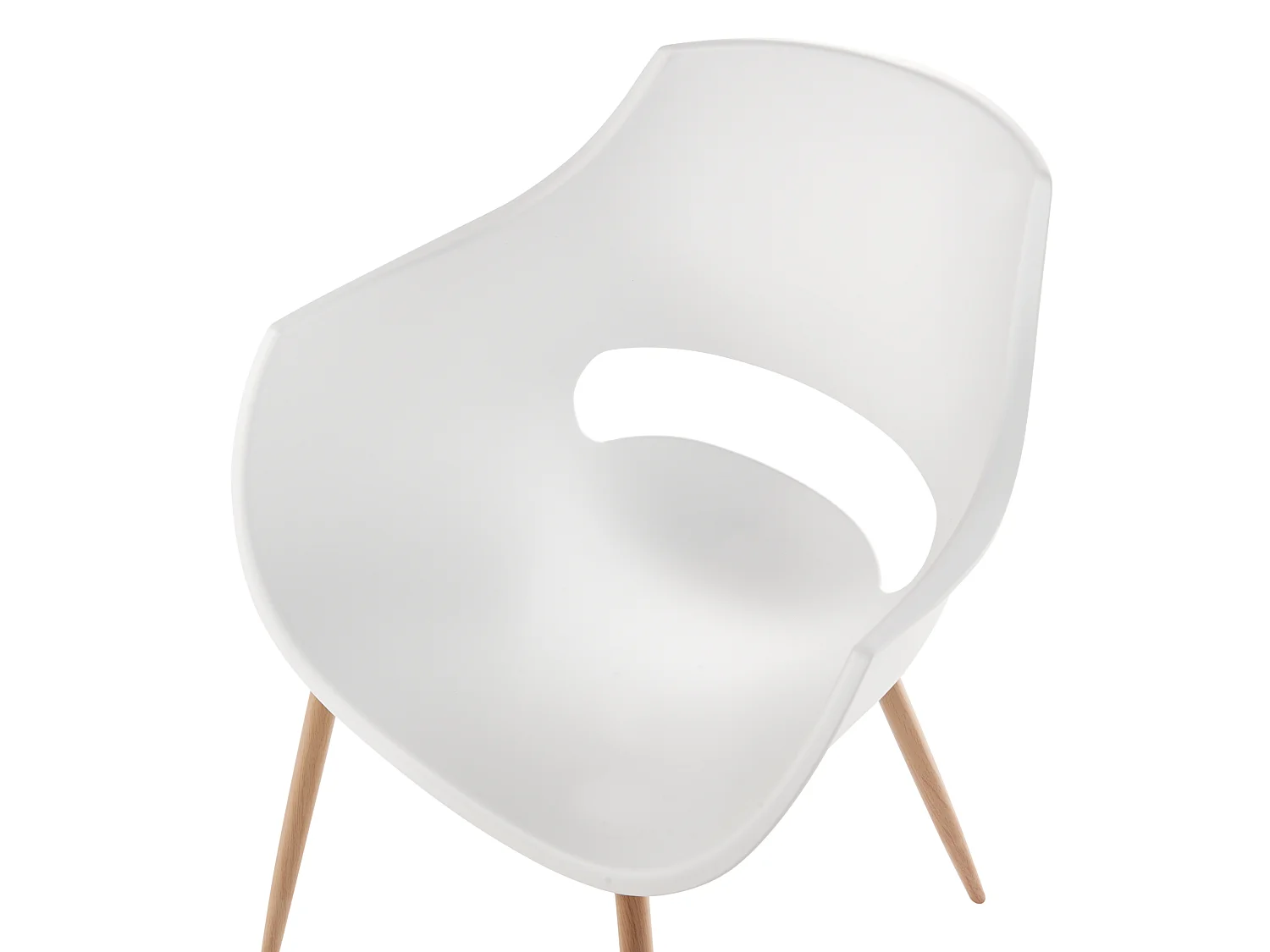 Lot de 4 chaises de salle à manger MILLERS Blanc