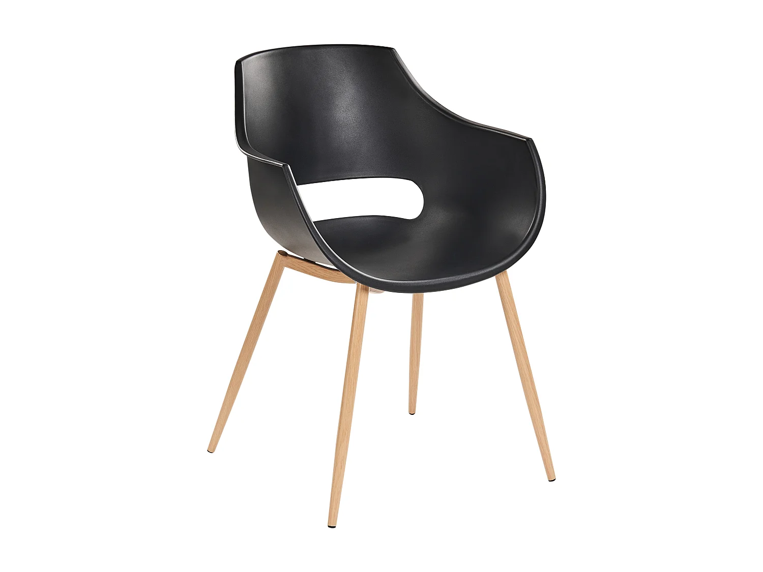 Lot de 4 chaises de salle à manger MILLERS Noir