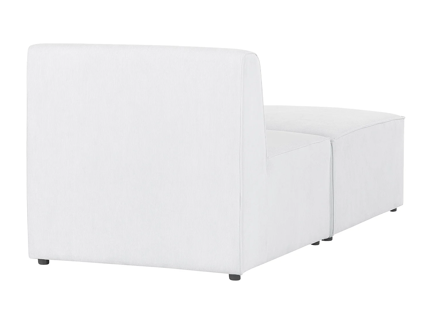 Chaiselongue LEMVIG Cord Cremeweiss