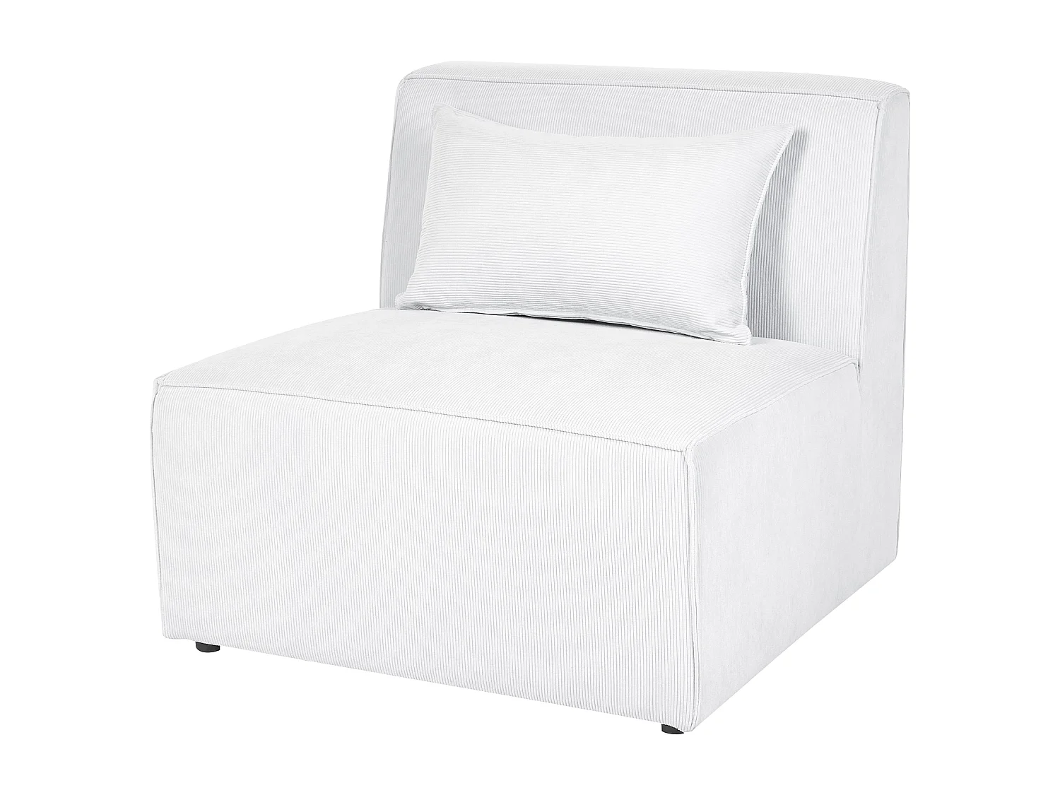 Chaiselongue LEMVIG Cord Cremeweiss