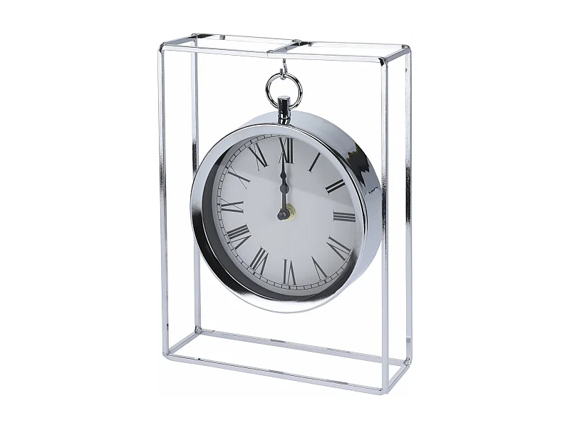 WELL HOME - Orologio modello da appendere en métal argentato 18,8x5,8x25 cm