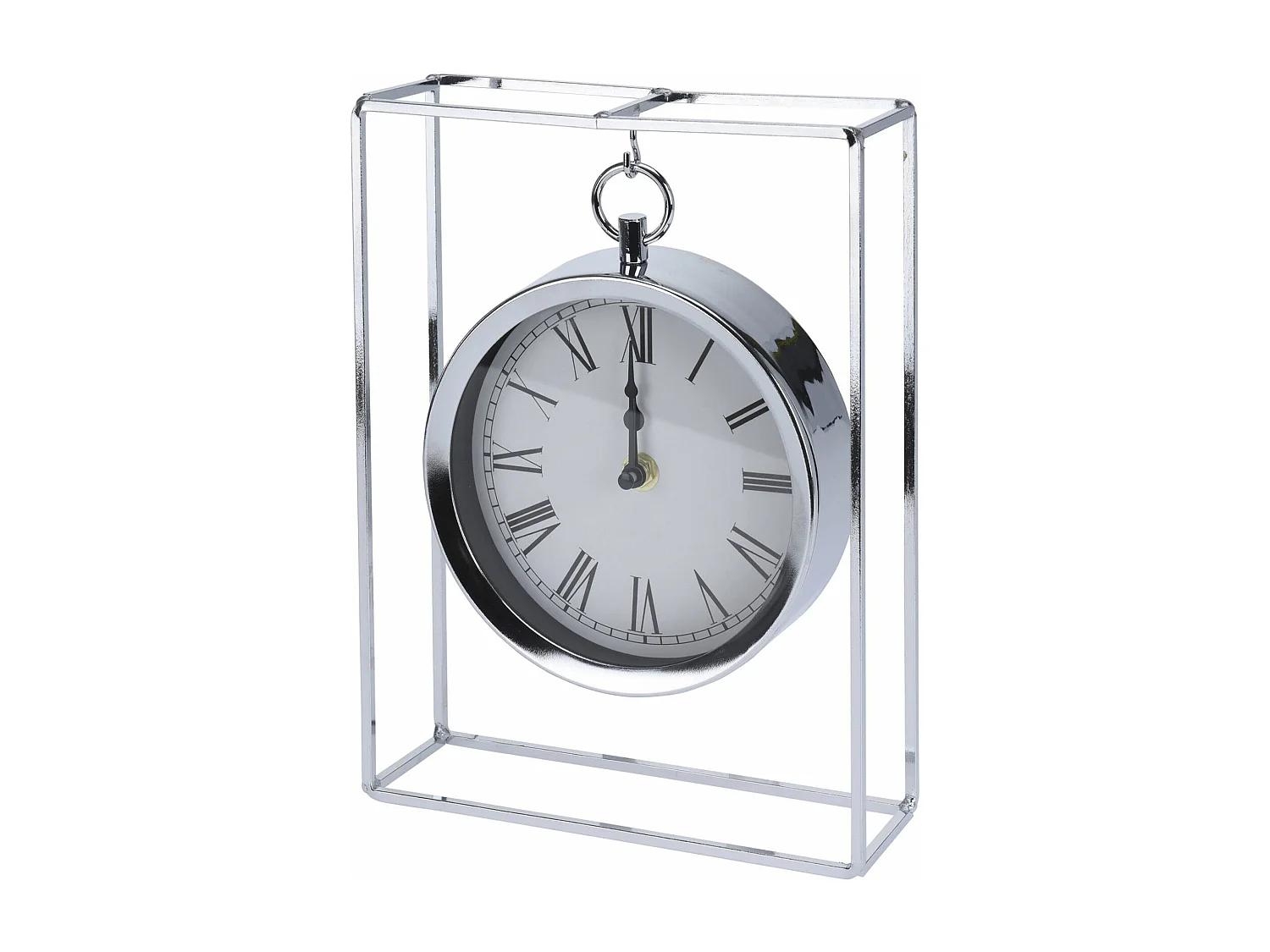 WELL HOME - Orologio modello da appendere en métal argentato 18,8x5,8x25 cm