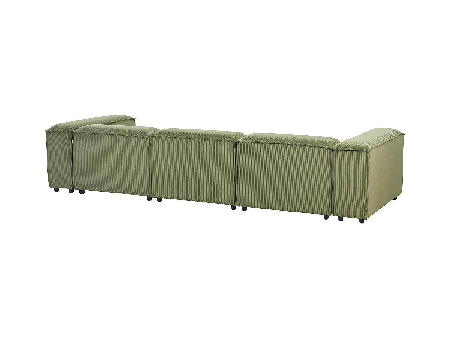 Modul Ecksofa ARDAL Cord Grün 4-Sitzer linksseitig