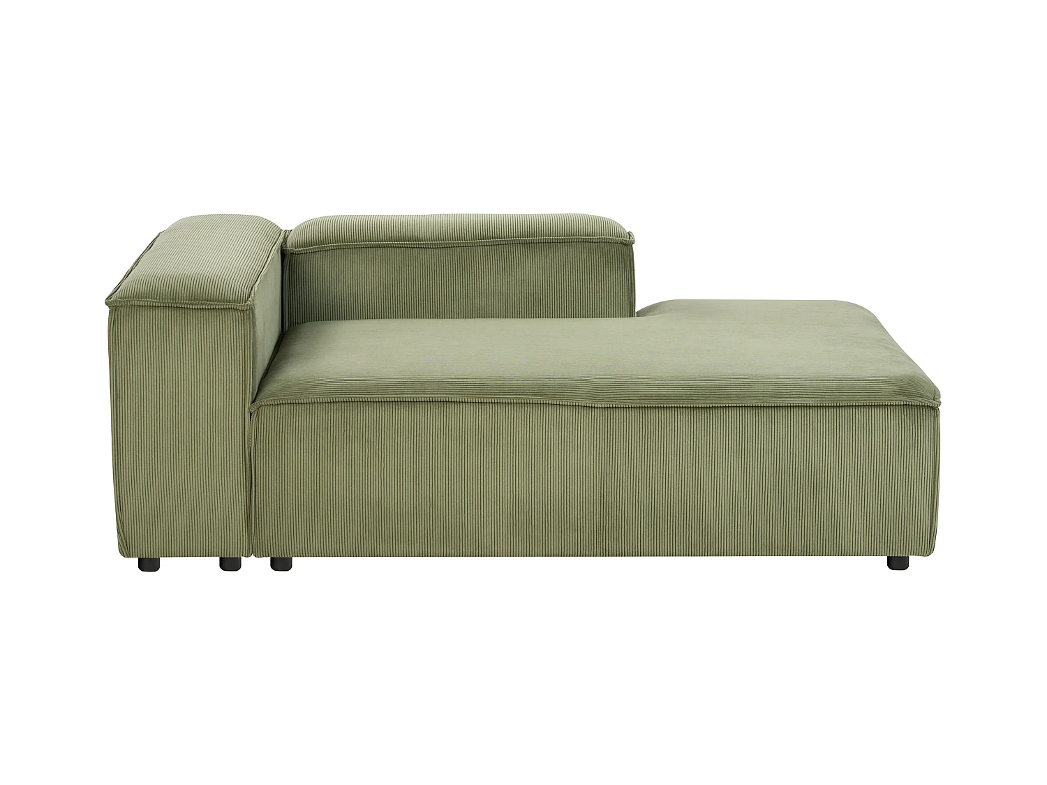 Modul Ecksofa ARDAL Cord Grün 4-Sitzer linksseitig