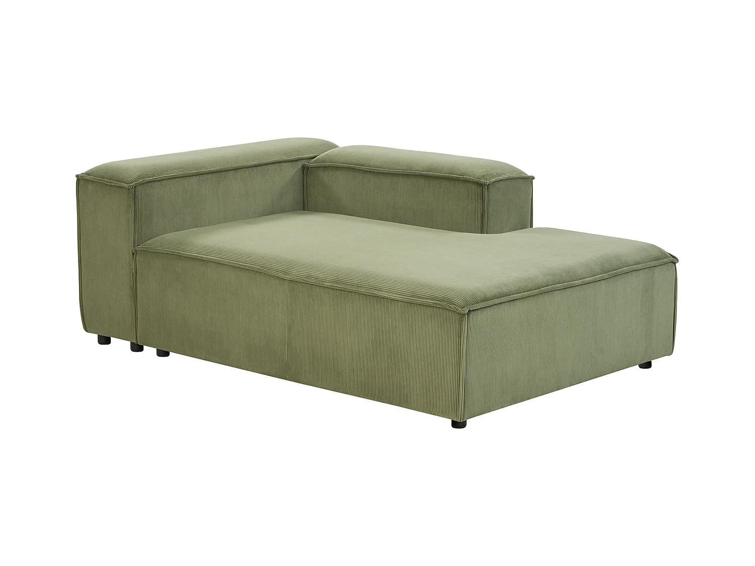 Modul Ecksofa ARDAL Cord Grün 4-Sitzer linksseitig