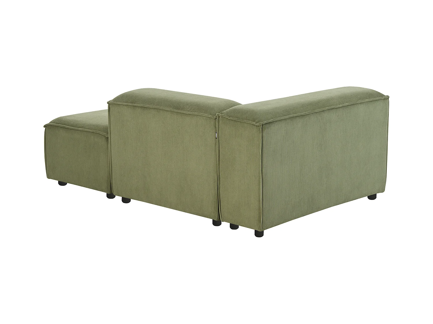 Modul Ecksofa ARDAL Cord Grün 4-Sitzer linksseitig