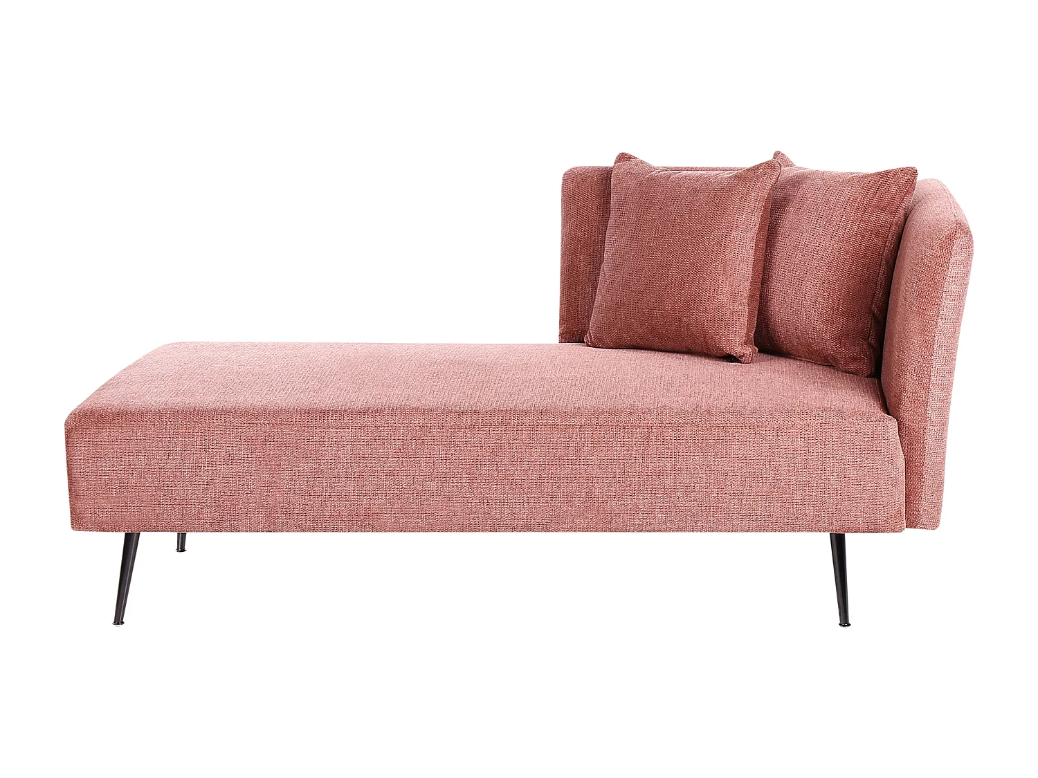 Rechtszijdige chaise longue RIOM Stof Rood