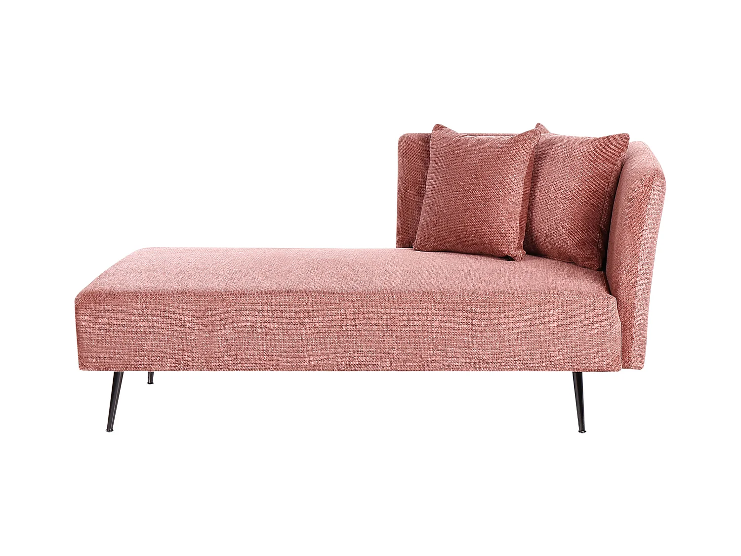 Rechtsseitige Chaiselounge RIOM Stoff Rot