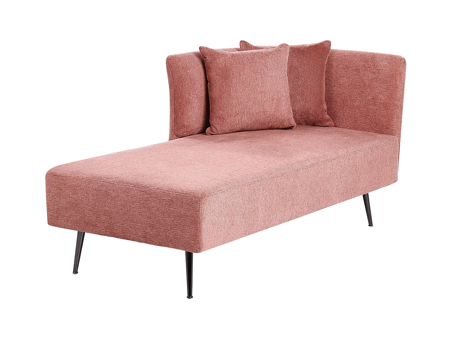 Rechtsseitige Chaiselounge RIOM Stoff Rot