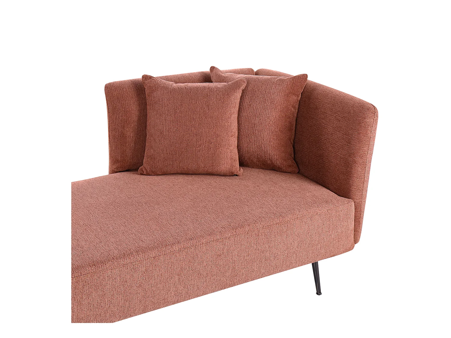 Rechtsseitige Chaiselounge RIOM Stoff Rot