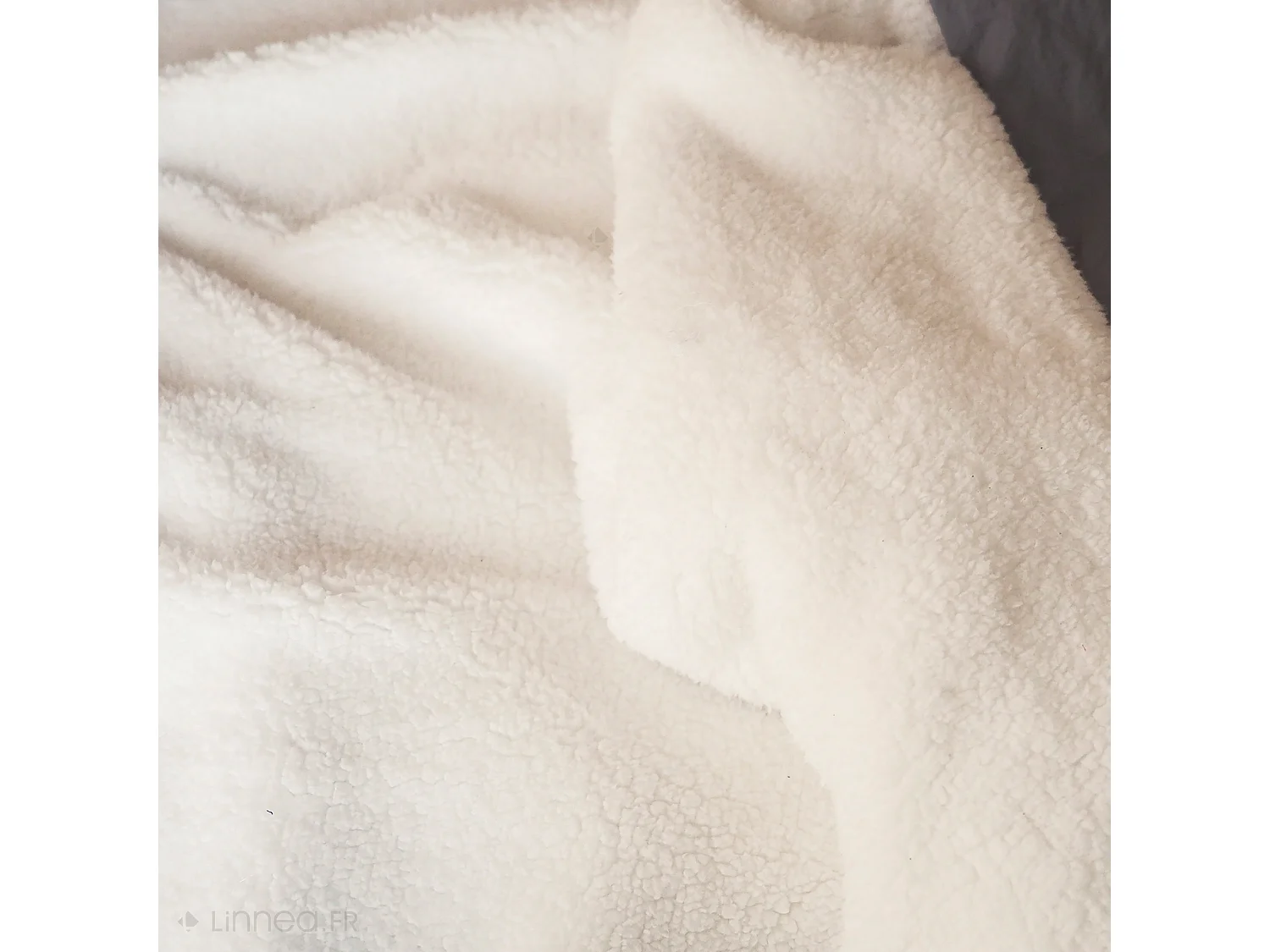 Parure de lit 3 pièces 260x240 cm microfibre et sherpa SHERPA Gris