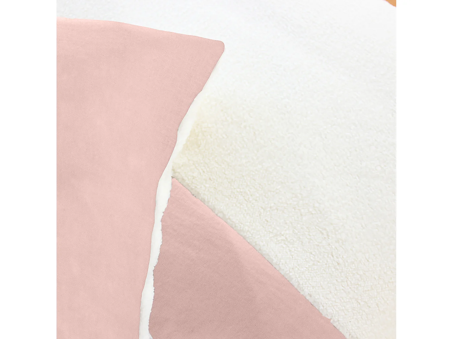 Parure de lit 3 pièces 240x220 cm microfibre et sherpa SHERPA Rose