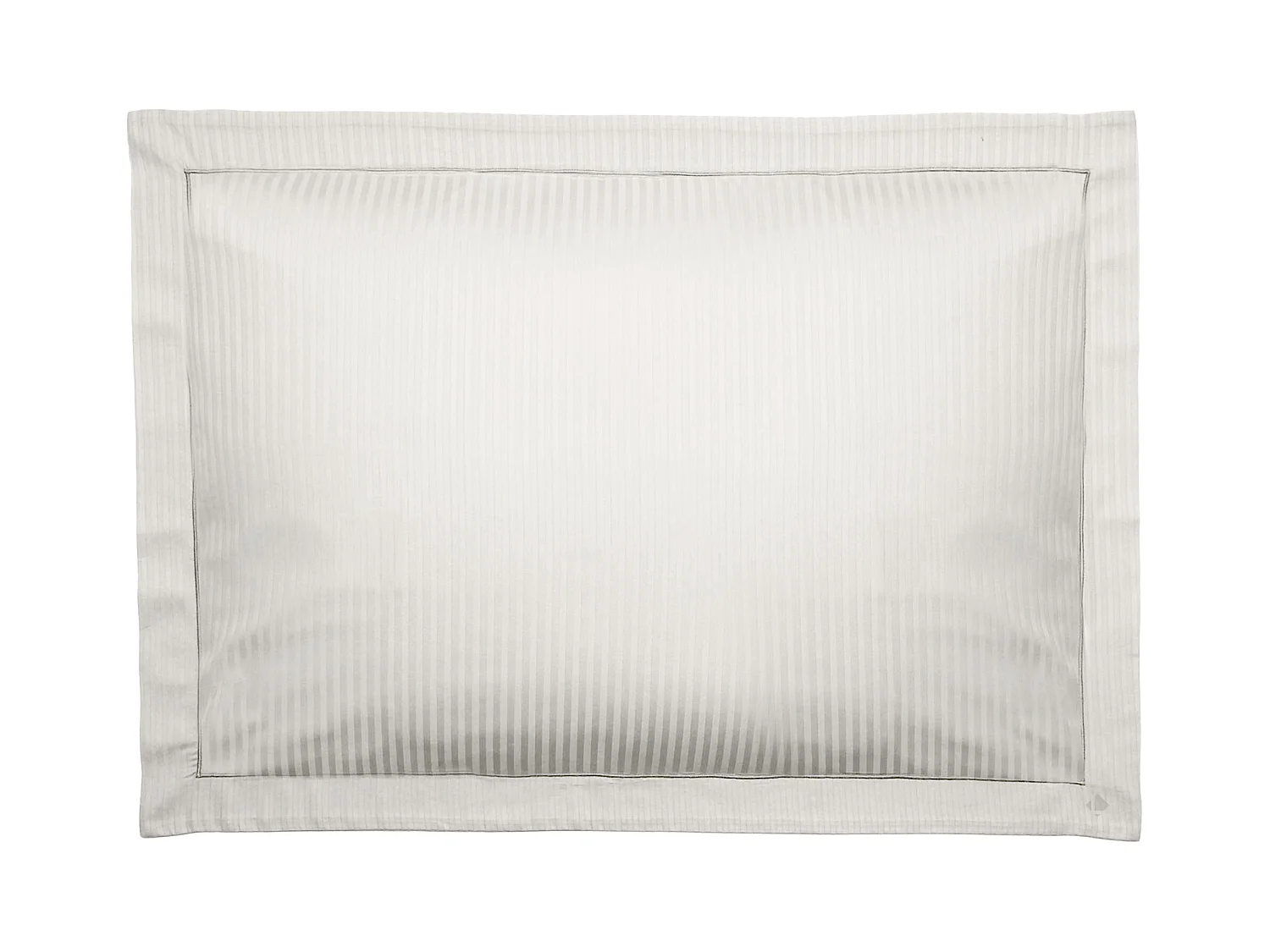 Taie d'oreiller 50x70 cm satin CONCERTO rayures beige Craie