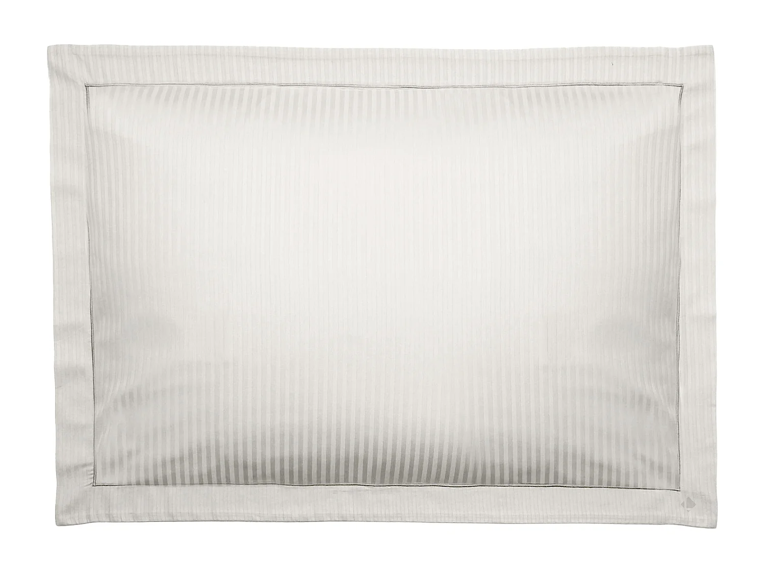 Taie d'oreiller 50x70 cm satin CONCERTO rayures beige Craie