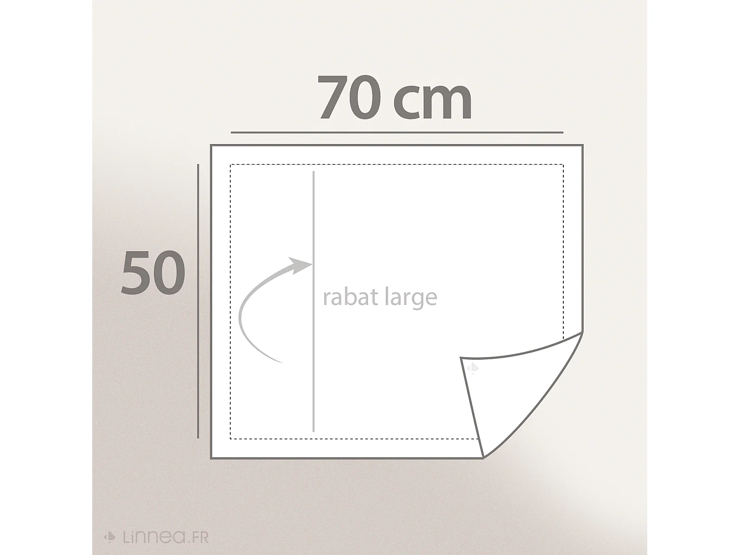 Taie d'oreiller 50x70 cm satin CONCERTO rayures blanc Neige