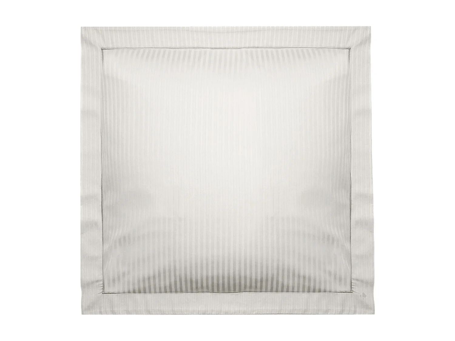 Taie d'oreiller 65x65 cm satin CONCERTO rayures beige Craie