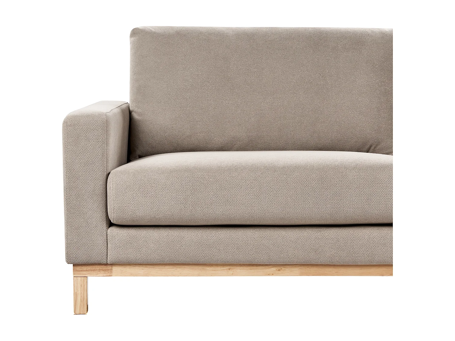 Canapé 3 places SIGGARD Tissu Taupe