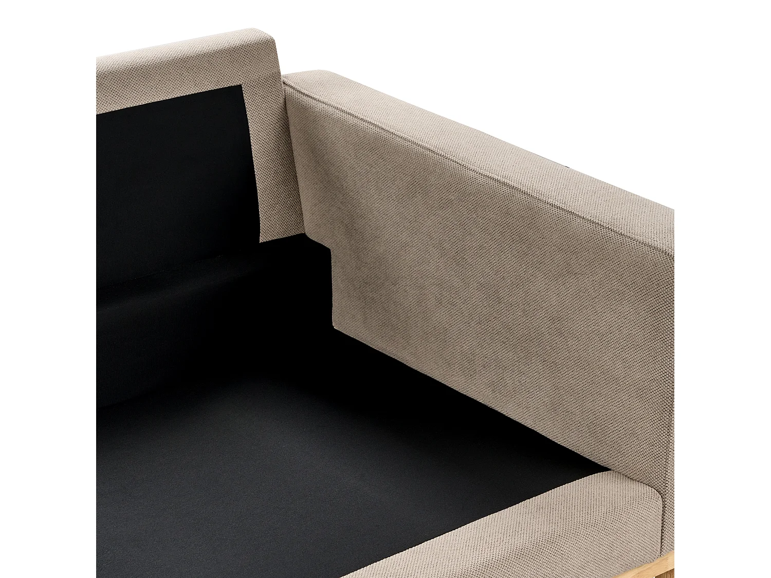 Canapé 3 places SIGGARD Tissu Taupe