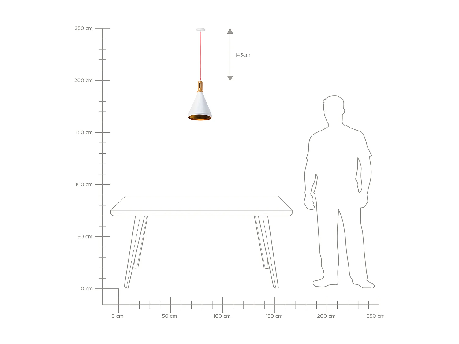 Hanglamp MACKENZIE Metaal Wit