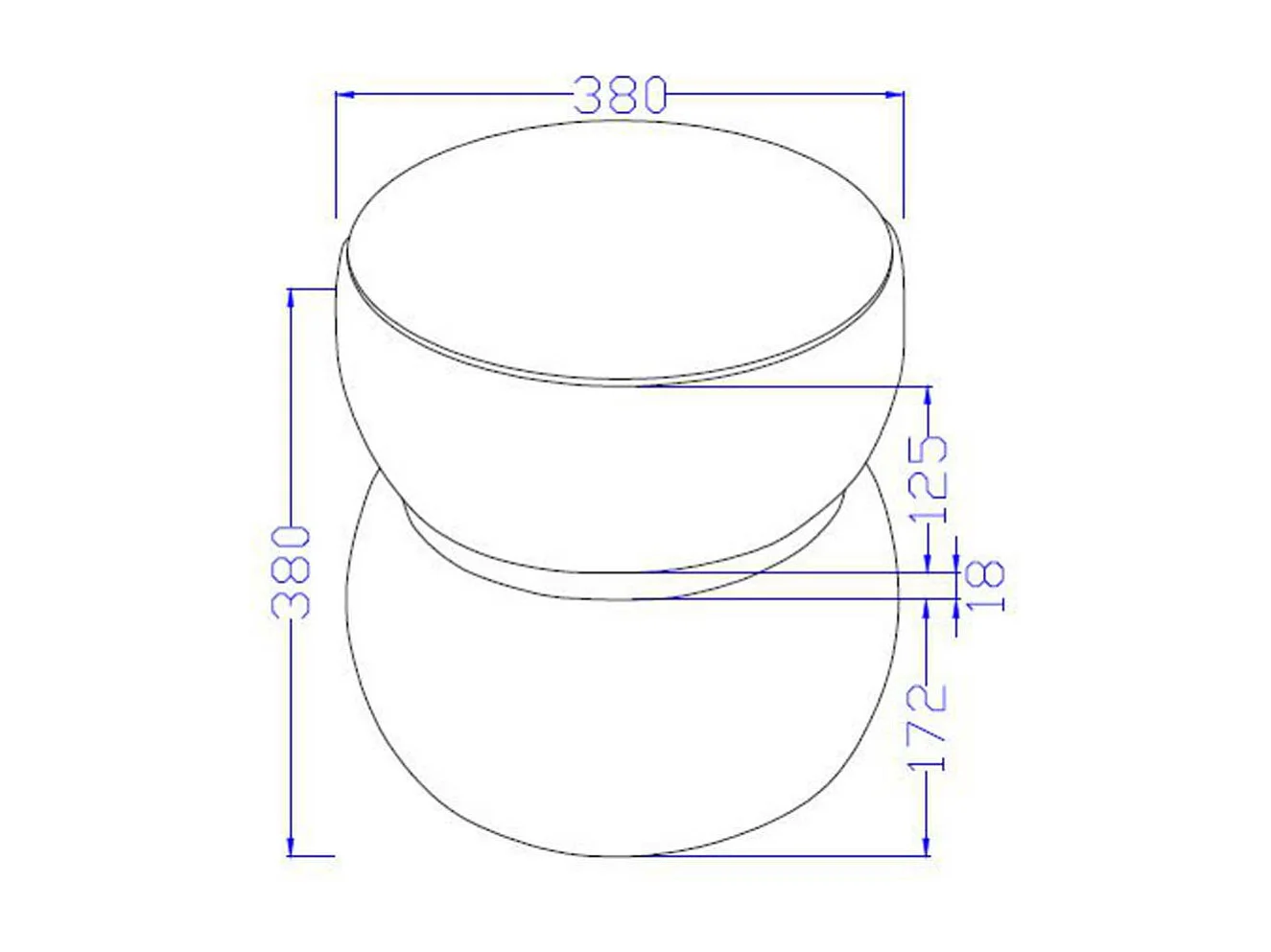 Pouf Nuage petit modèle