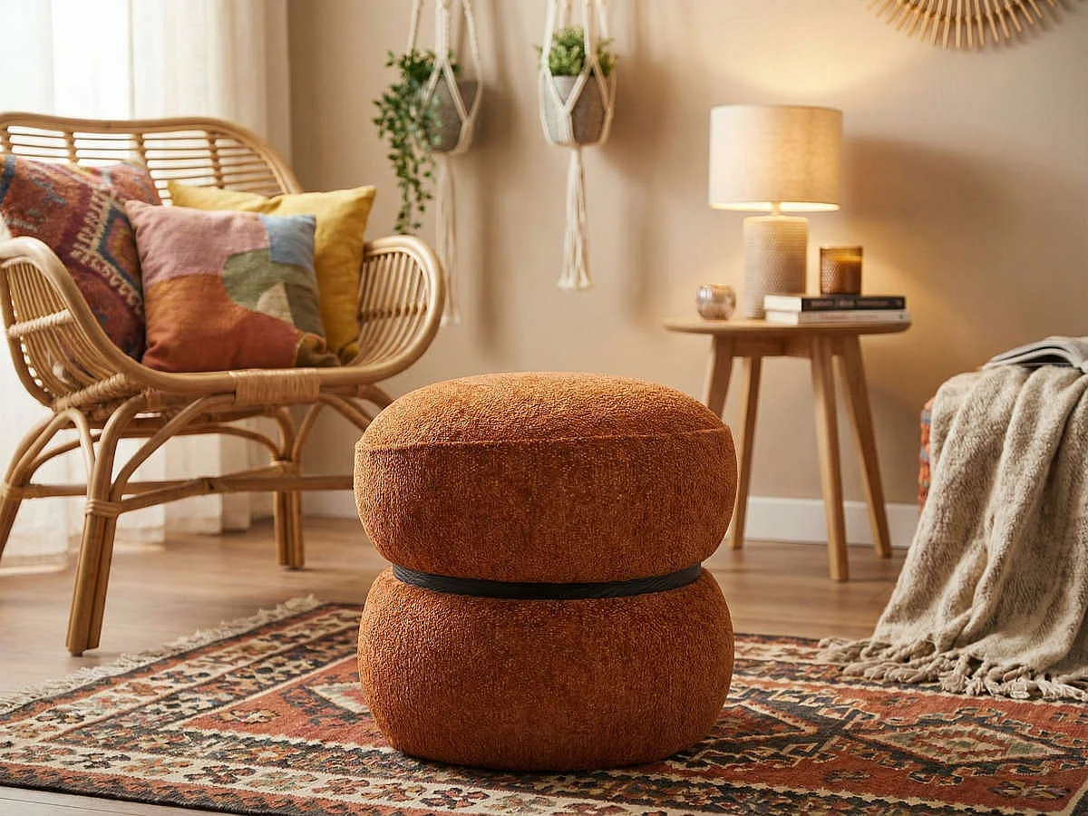 Pouf Nuage petit modèle rouge