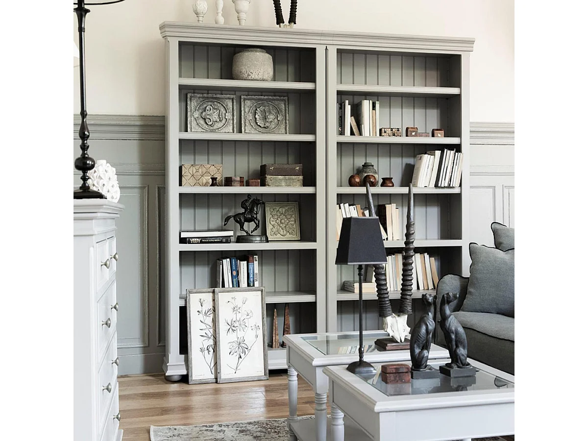 Bibliothèque modulable MDF Gris - Harmonie Interior's