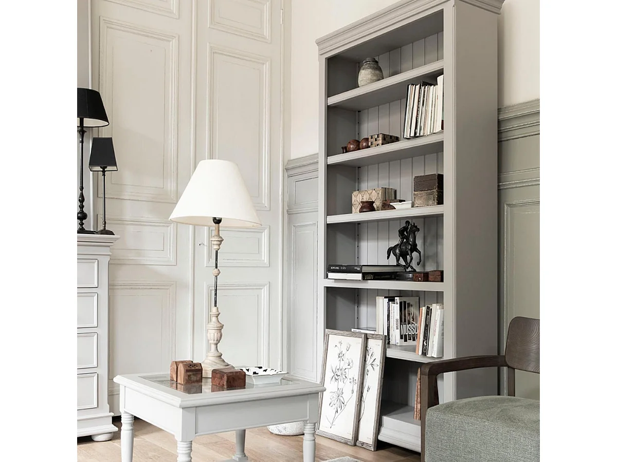 Bibliothèque modulable MDF Gris - Harmonie Interior's