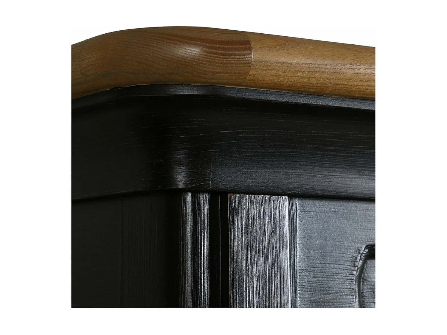 Bibliothèque 2 modules Bois Noir - Manoir Interior's