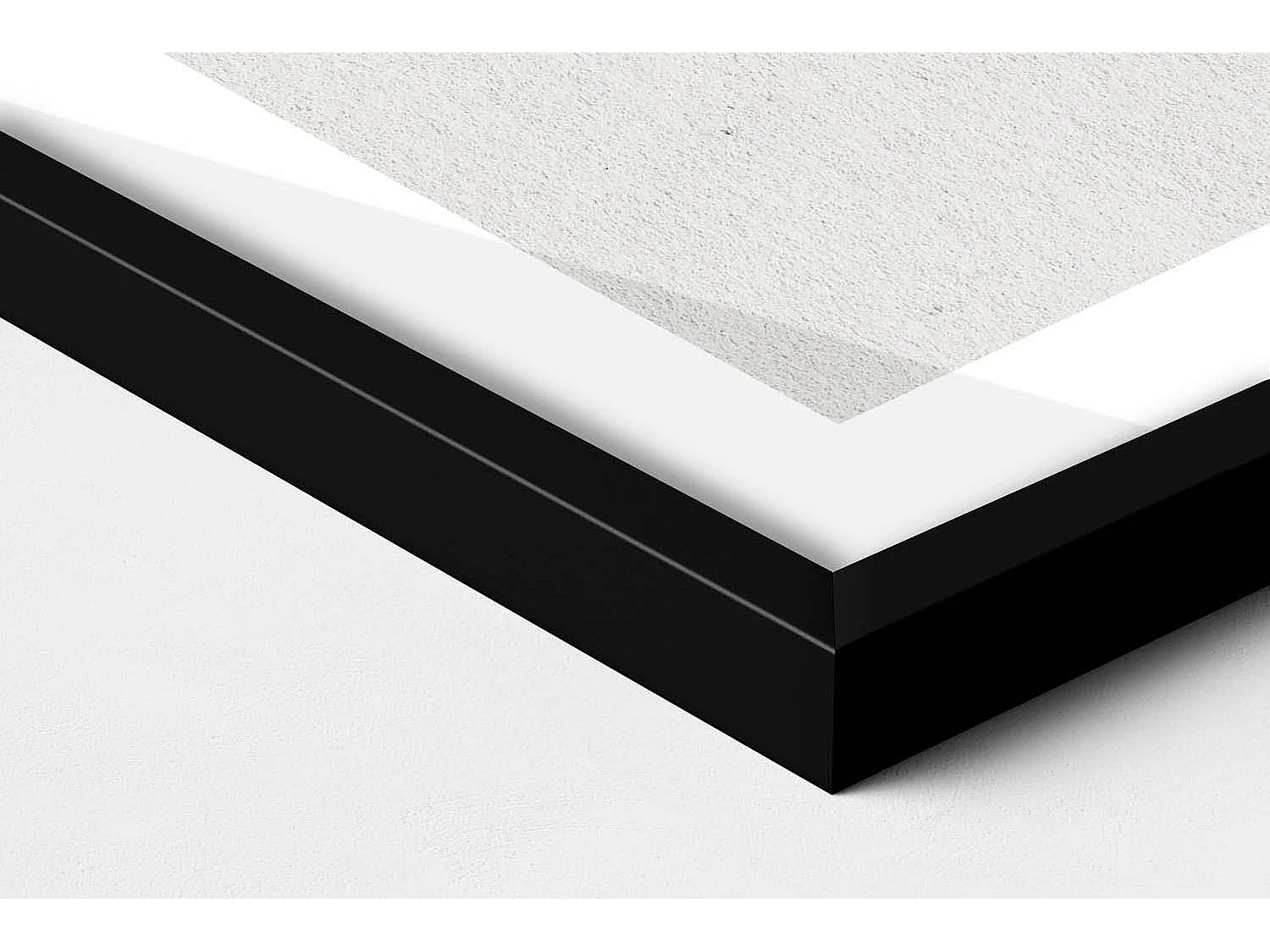 Tableau décoratif avec cadre noir, Composition géométrique 60 x 80 cm– Parfait pour le salon ou la chambre