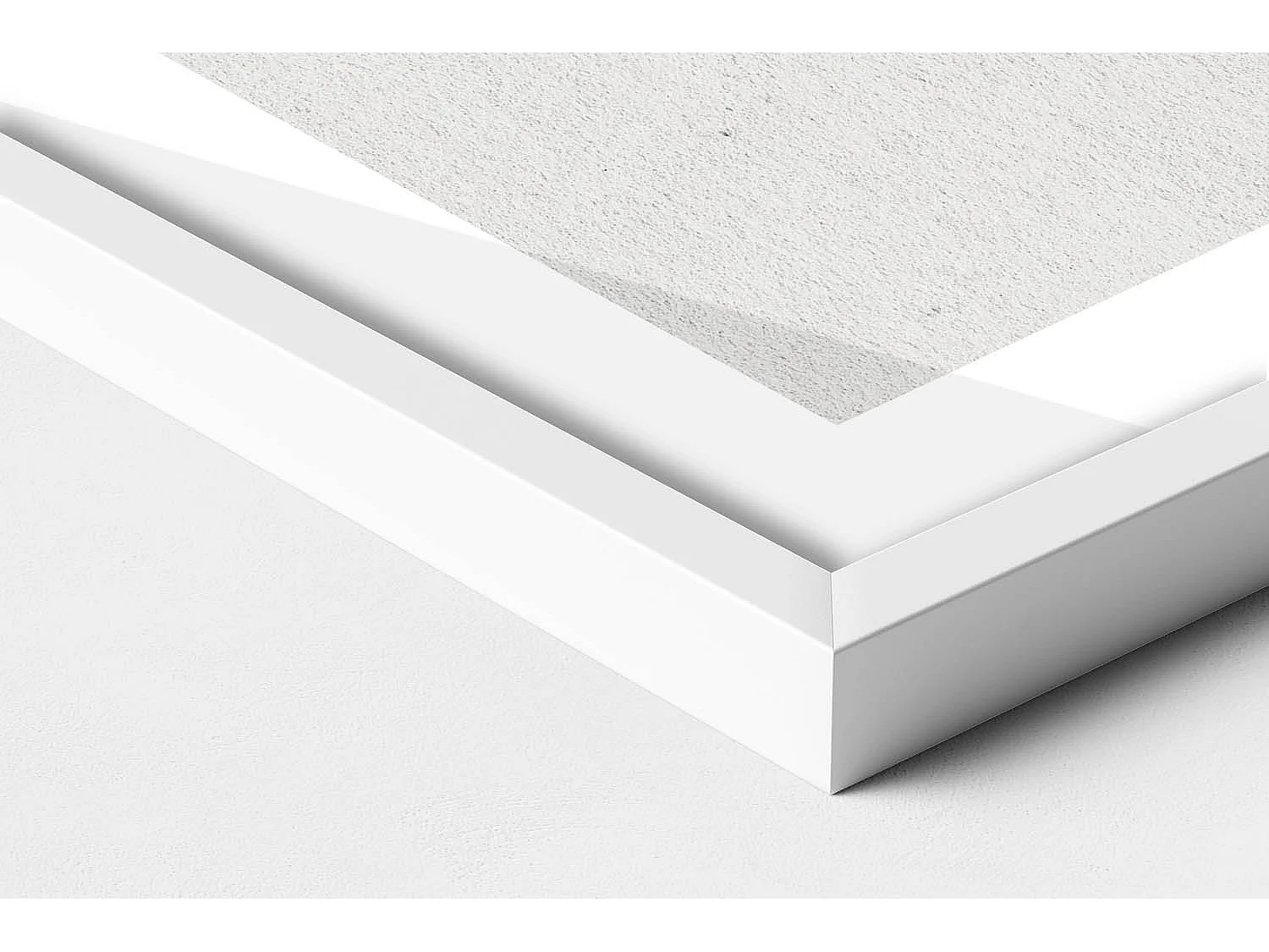 Dekoratives Gemälde mit weißem Rahmen, geometrische Komposition 60 x 80 cm – perfekt für das Wohn- oder Schlafzimmer