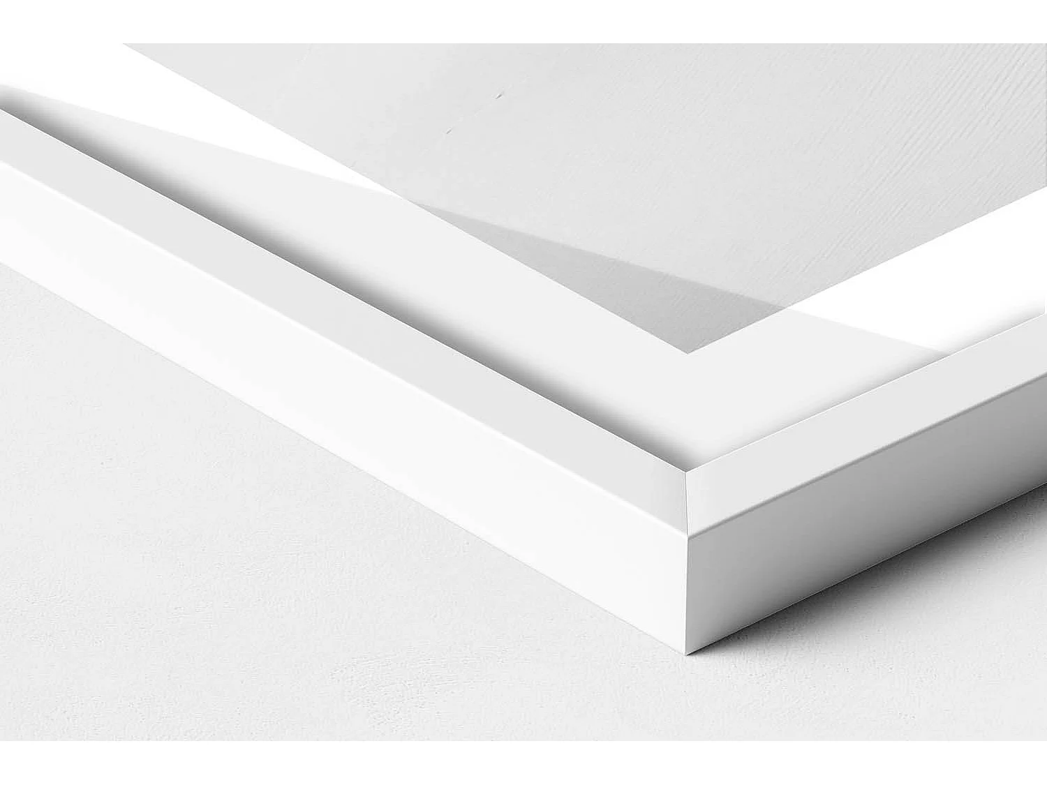 Dekoratives Gemälde mit weißem Rahmen, minimalistische schwarz-weiße Wüstenlandschaft 80 x 60 cm – perfekt für das Wohn- oder Schlafzimmer