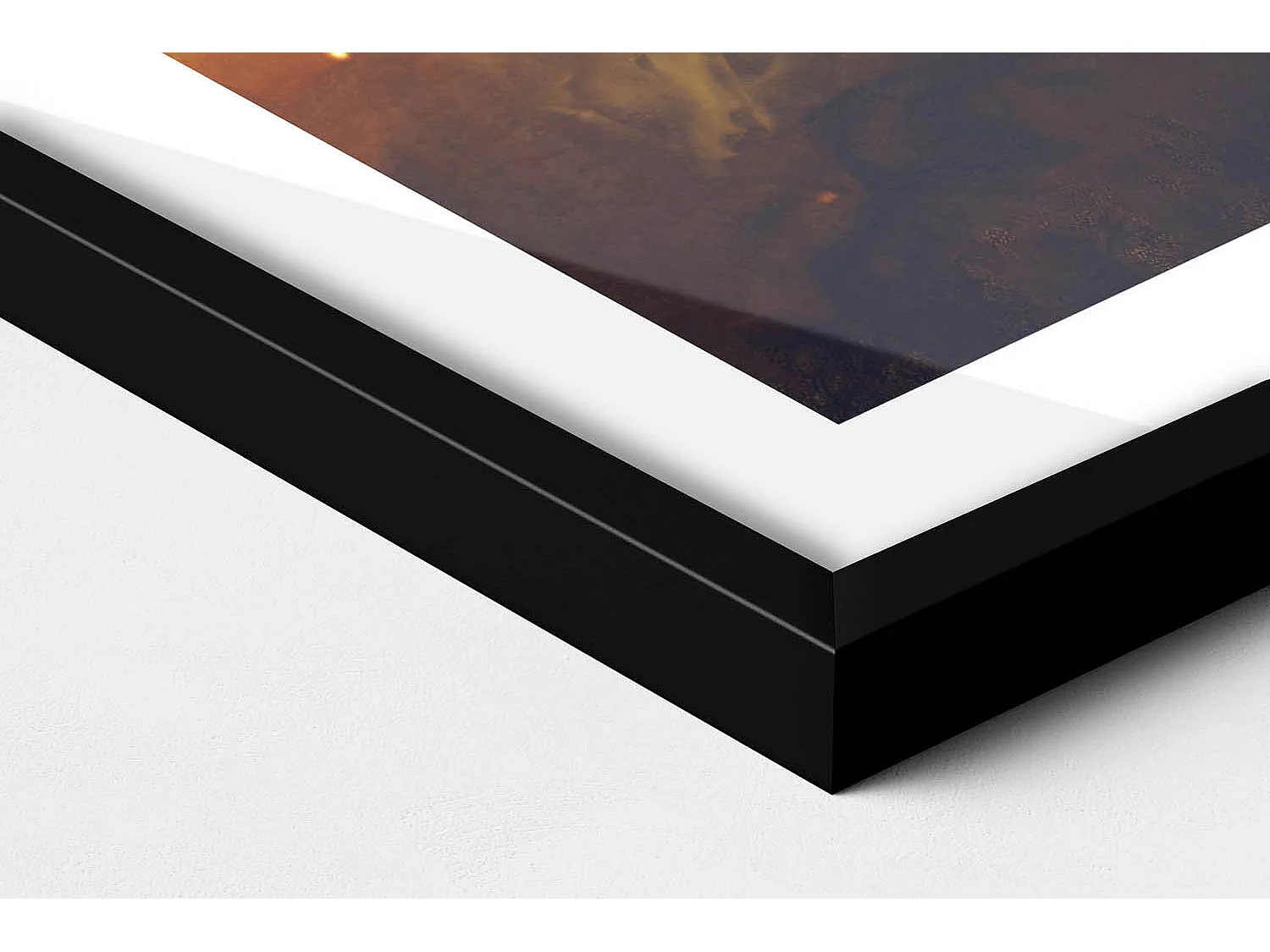 Dekoratives Gemälde mit schwarzem Rahmen, Eine abstrakte Vorstellung vom Erwachsenenleben 60 x 80 cm – Perfekt für das Wohn- oder Schlafzimmer