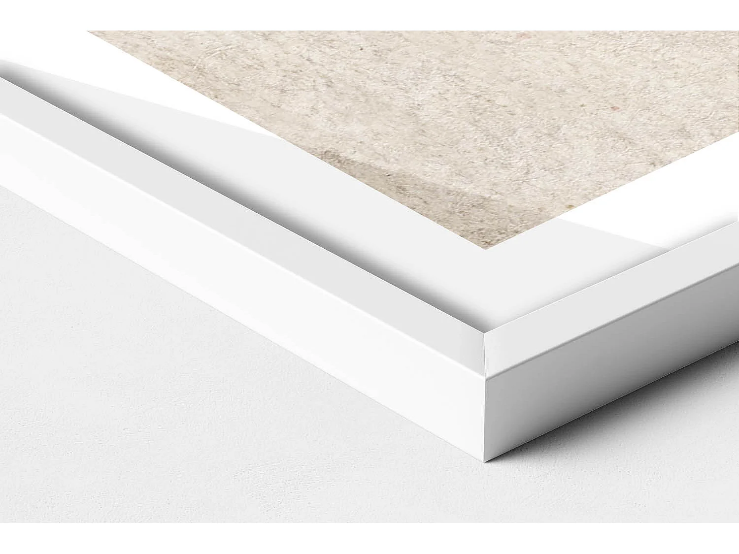 Tableau décoratif avec cadre blanc, Art japonais du soleil couchant 80 x 60 cm– Parfait pour le salon ou la chambre