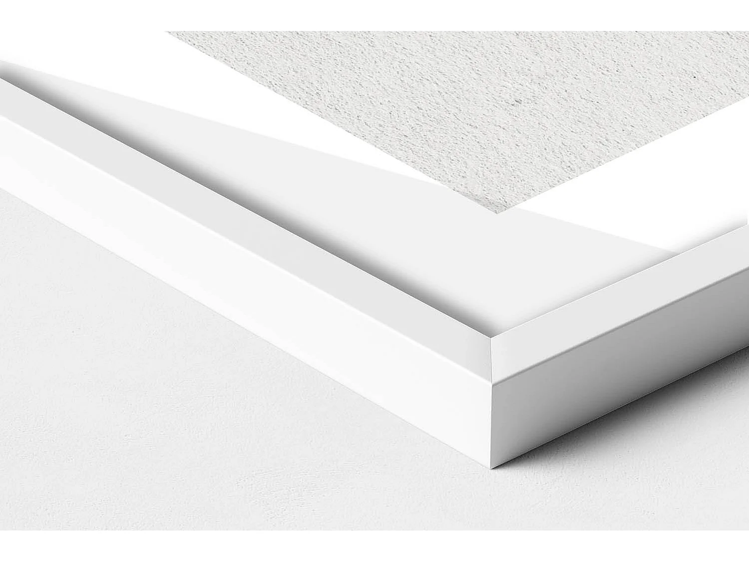 Dekoratives Gemälde mit weißem Rahmen, geometrische Komposition 70 x 100 cm – perfekt für das Wohn- oder Schlafzimmer