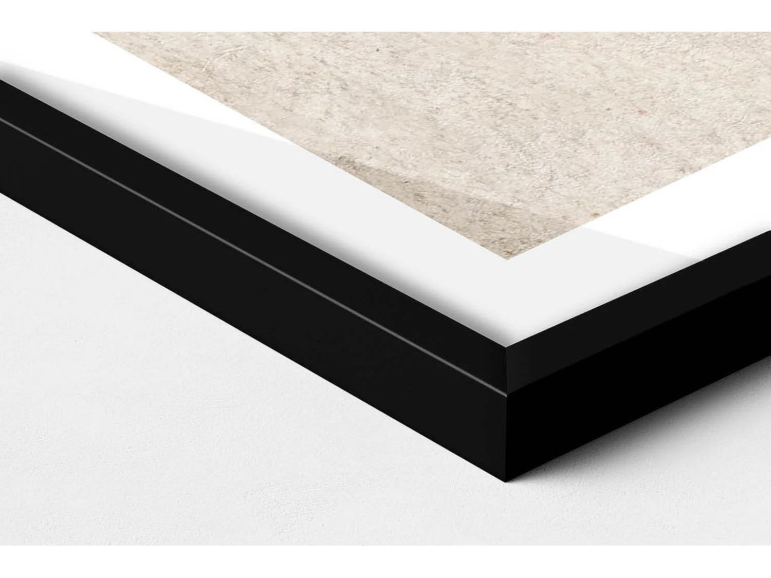 Dekoratives Gemälde mit schwarzem Rahmen, japanische Kunst der untergehenden Sonne 80 x 60 cm – Perfekt für das Wohn- oder Schlafzimmer