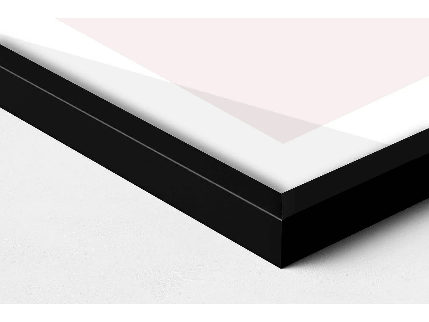 Dekoratives Gemälde mit schwarzem Rahmen, böhmische Formen mit Gold 50 x 70 cm – Perfekt für das Wohn- oder Schlafzimmer