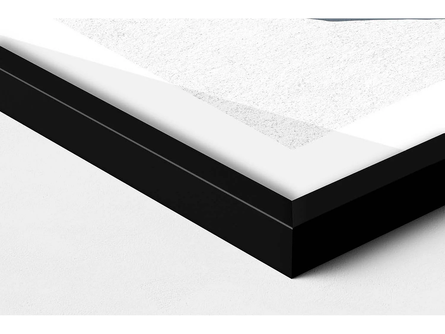 Dekoratives Gemälde mit schwarzem Rahmen, abstrakte böhmische Komposition 70 x 50 cm – perfekt für das Wohn- oder Schlafzimmer