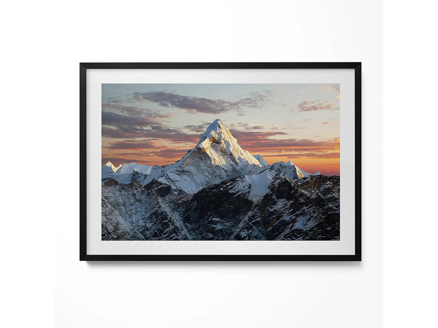 Dekoratives Gemälde mit schwarzem Rahmen, fließende goldene Formen auf beigem Hintergrund, 100 x 70 cm – perfekt für das Wohn- oder Schlafzimmer