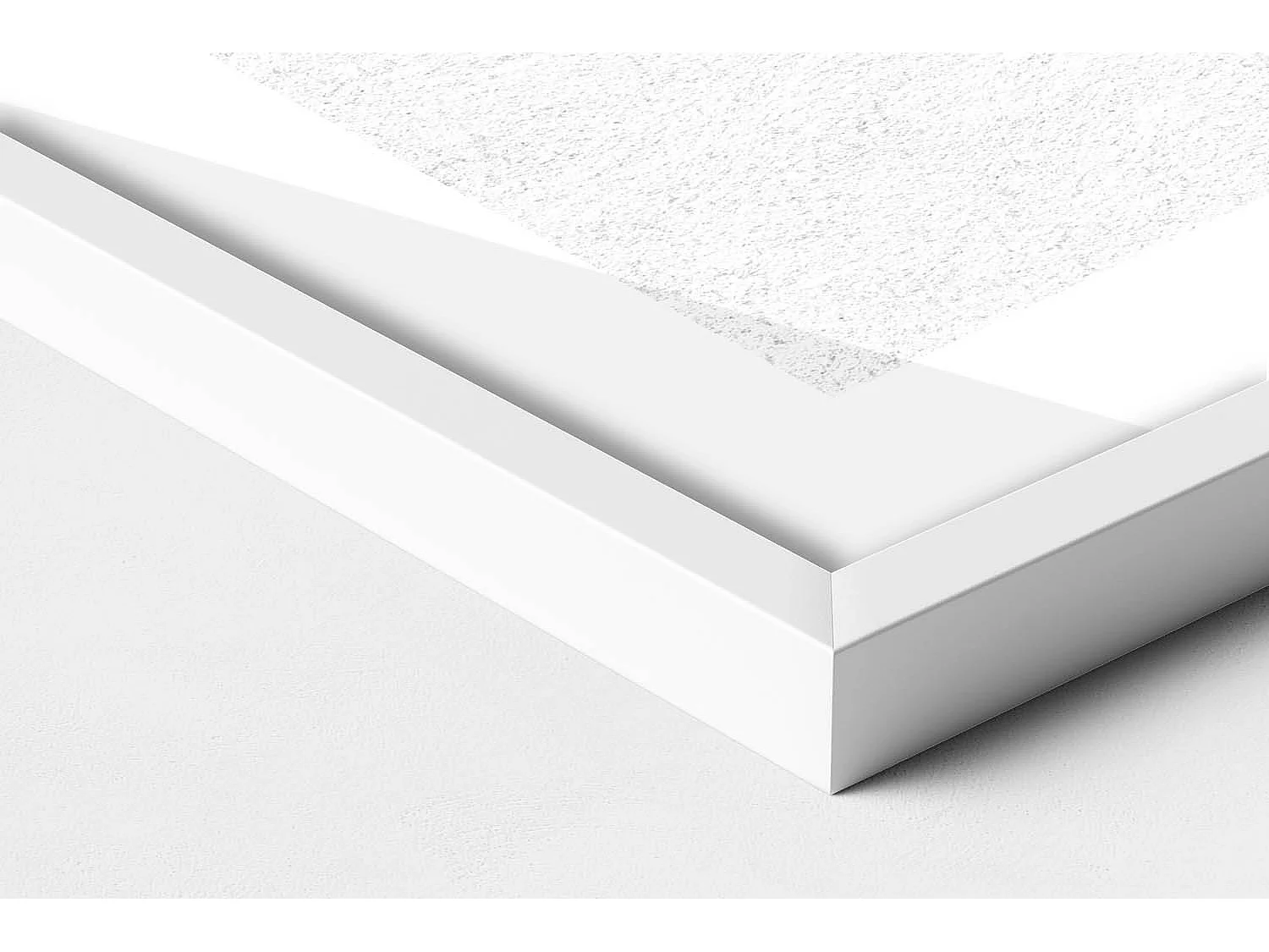 Dekoratives Gemälde mit weißem Rahmen, abstrakte böhmische Komposition 100 x 70 cm – perfekt für das Wohn- oder Schlafzimmer