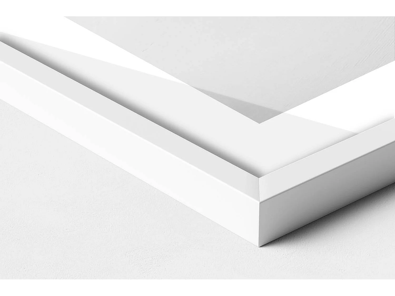 Decoratief schilderij met witte lijst, minimalistisch zwart-wit woestijnlandschap 100 x 70 cm – Perfect voor de woon- of slaapkamer