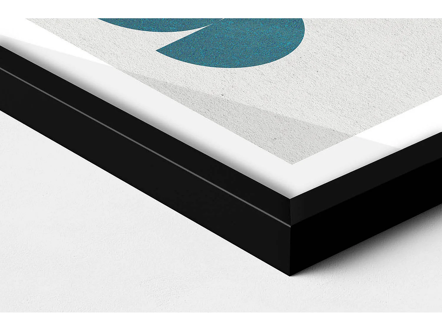 Dekoratives Gemälde mit schwarzem Rahmen, geometrische Komposition 40 x 60 cm – perfekt für das Wohn- oder Schlafzimmer